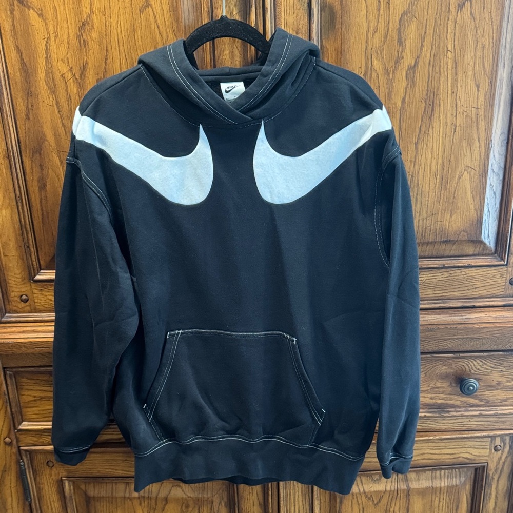 Nike Black and White Men's Hoodie